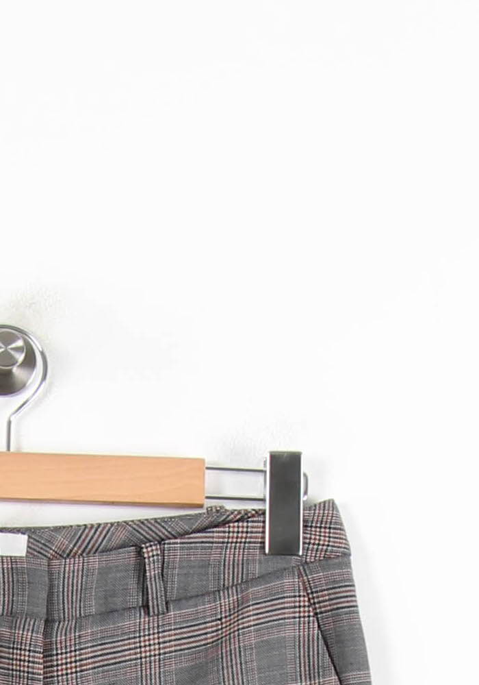 Pantalon À Carreaux Gris et Rouge - Taille S/36 de la marque ba&sh | PARAD46604 - Vendu par Paradigme - Image 3