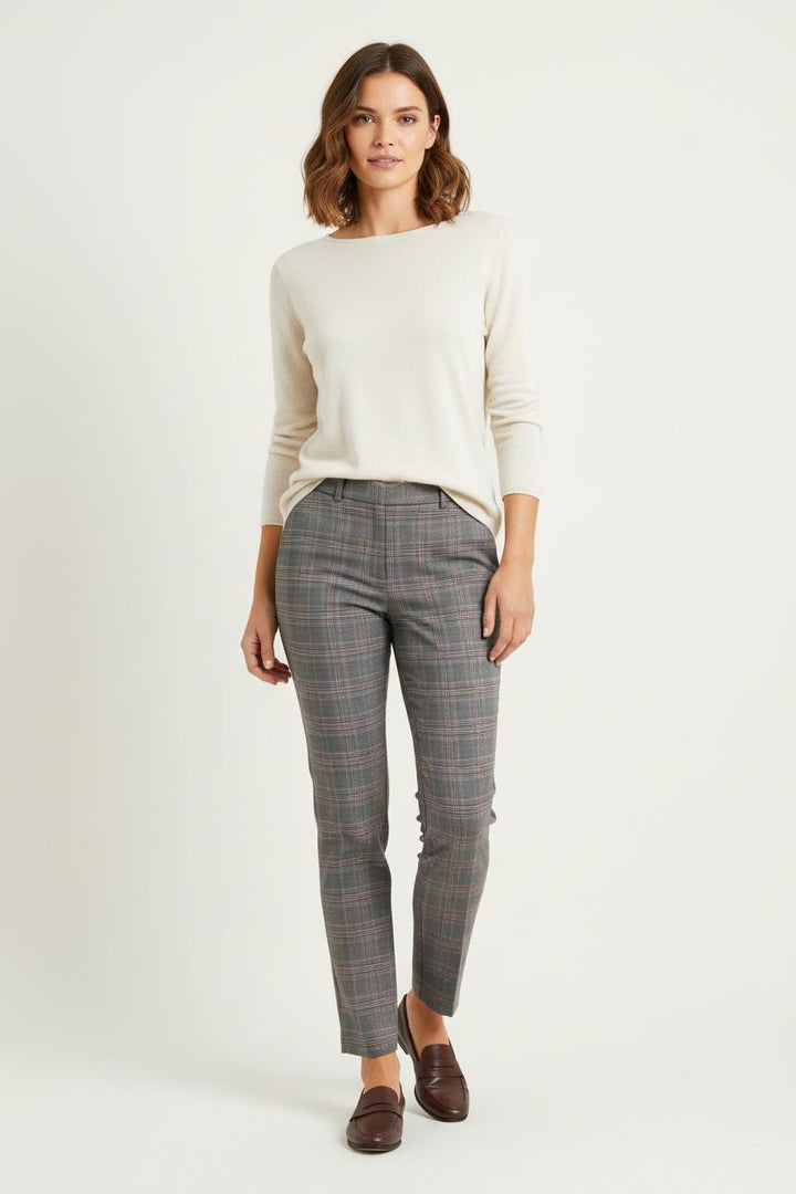 Pantalon À Carreaux Gris et Rouge - Taille S/36 de la marque ba&sh | PARAD46604 - Vendu par Paradigme - Image 1