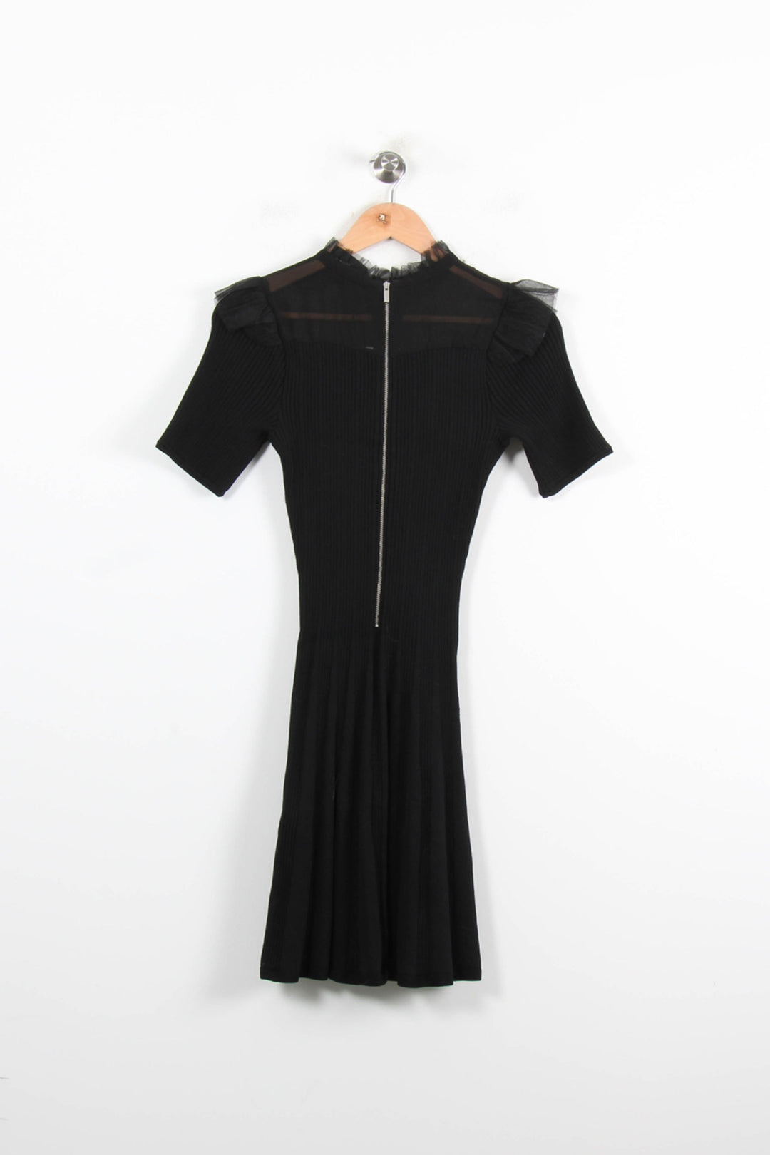 Robe Courte Noire - Taille S/36 de la marque The Kooples | PARAD46606 - Vendu par Paradigme - Image 4