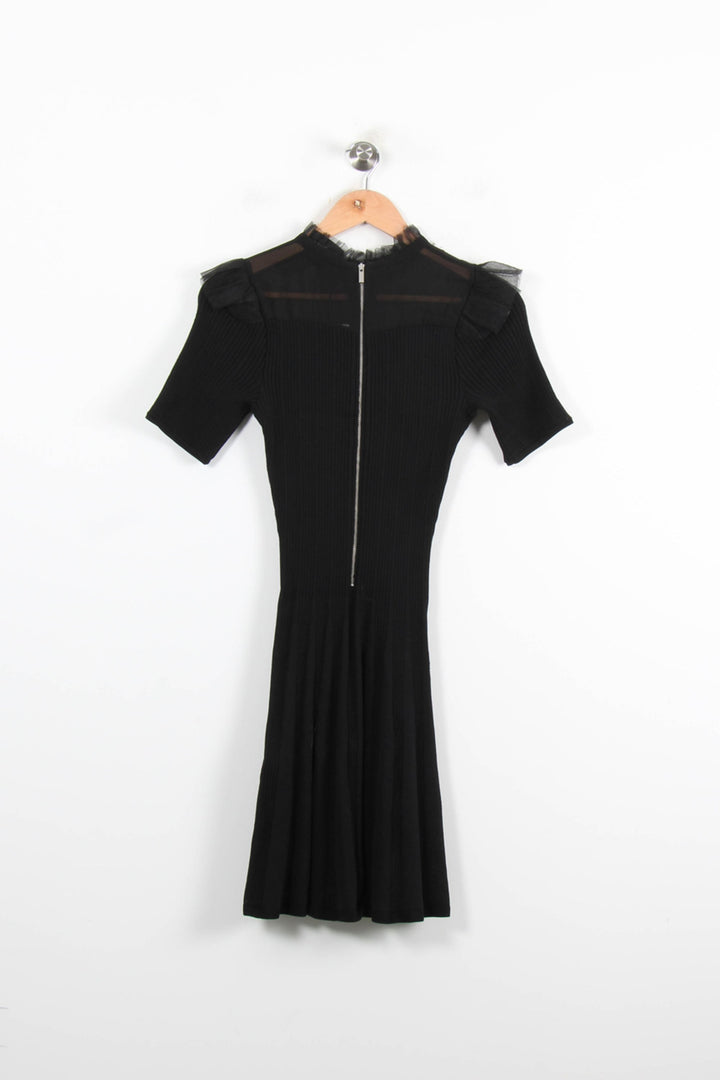 Robe Courte Noire - Taille S/36 de la marque The Kooples | PARAD46606 - Vendu par Paradigme - Image 4