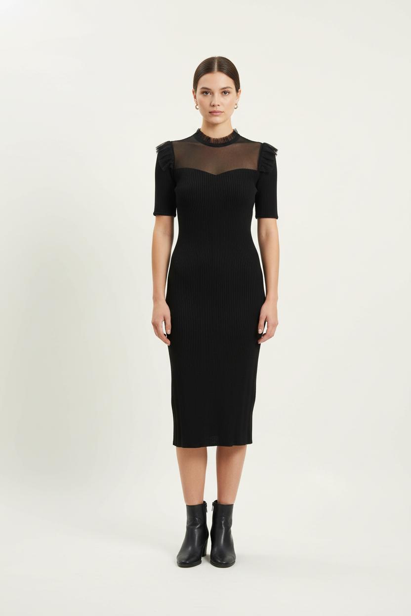 Robe Courte Noire - Taille S/36 de la marque The Kooples | PARAD46606 - Vendu par Paradigme - Image 1