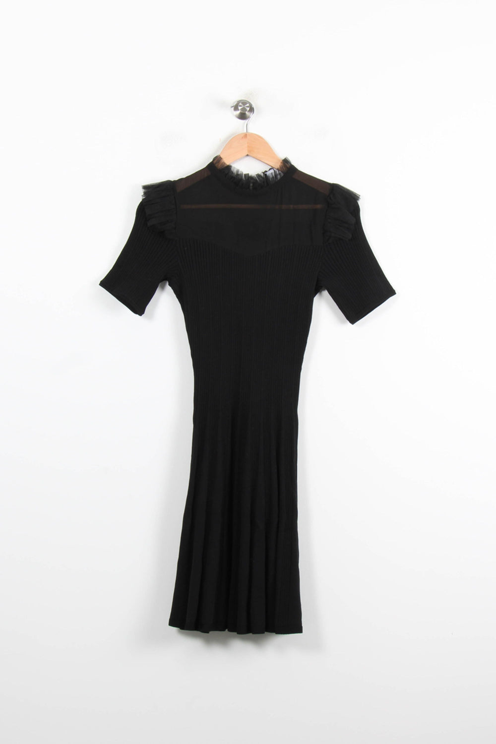 Robe Courte Noire - Taille S/36 de la marque The Kooples | PARAD46606 - Vendu par Paradigme - Image 2