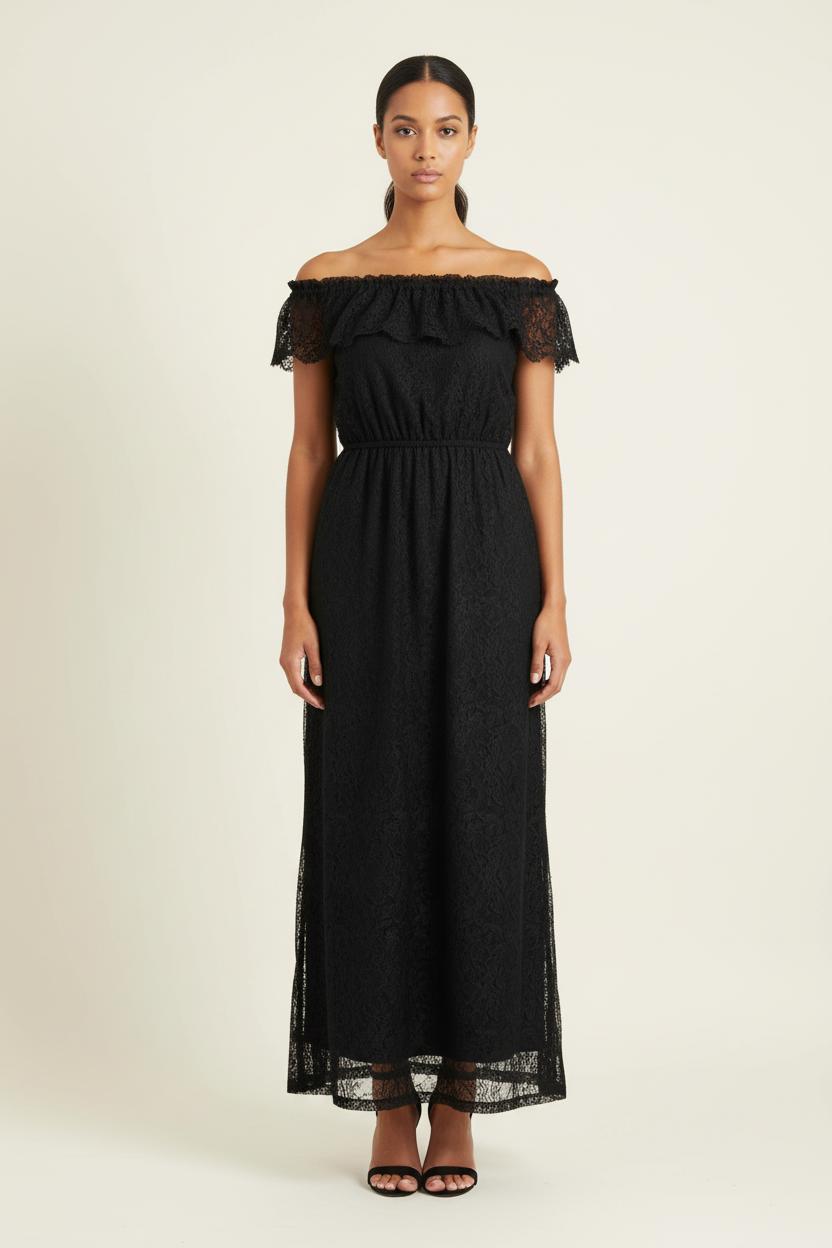 Robe Longue Noire - Taille XS/34 de la marque The Kooples | PARAD46607 - Vendu par Paradigme - Image 1