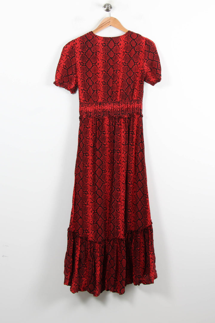 Robe Longue Rouge - Taille S/36 de la marque The Kooples | PARAD46608 - Vendu par Paradigme - Image 4