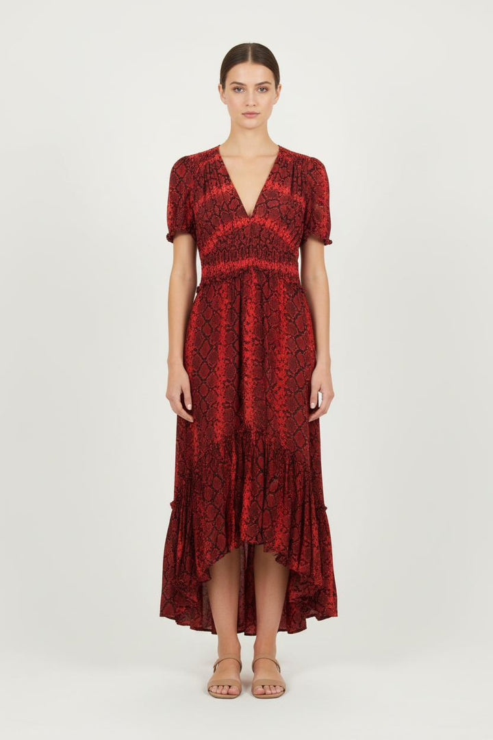 Robe Longue Rouge - Taille S/36 de la marque The Kooples | PARAD46608 - Vendu par Paradigme - Image 1