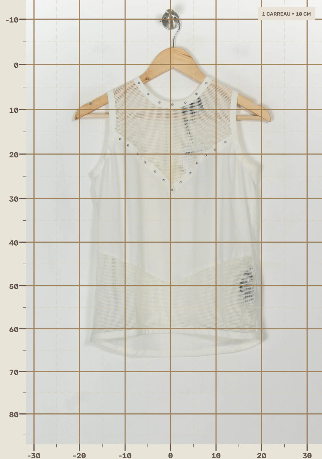 Débardeur Blanc - Taille XS/34 de la marque The Kooples | PARAD46614 - Vendu par Paradigme - Image 4