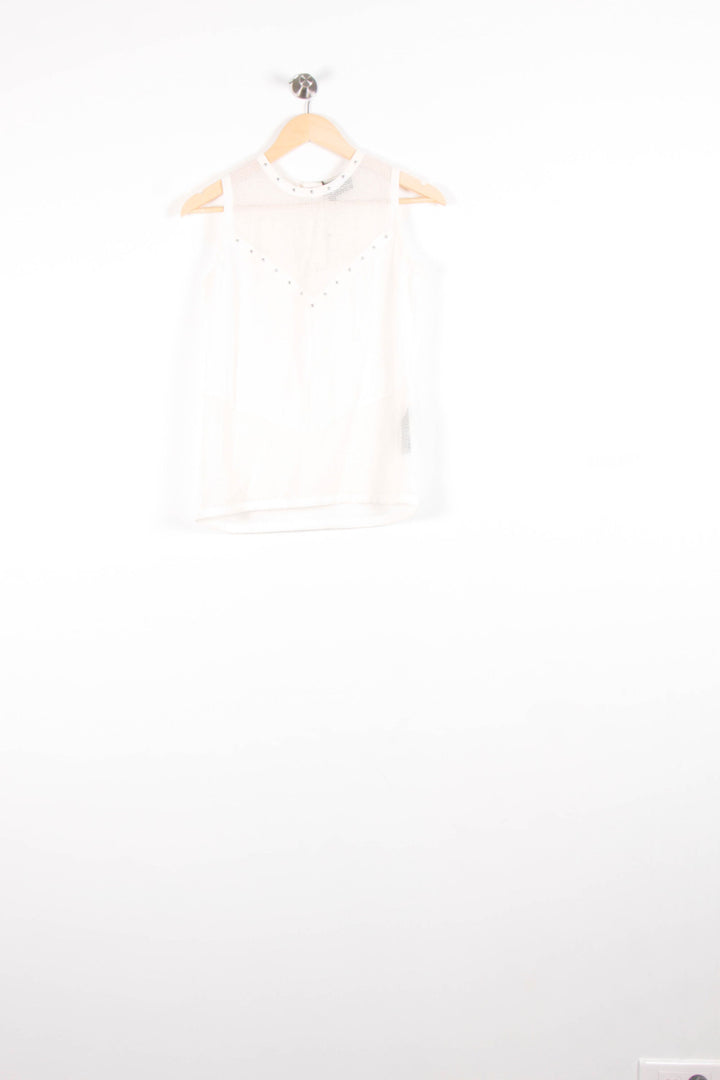 Débardeur Blanc - Taille XS/34 de la marque The Kooples | PARAD46614 - Vendu par Paradigme - Image 2