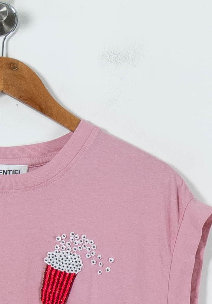 T-shirt rose - Taille S/36 de la marque Essentiel Antwerp | PARAD46631 - Vendu par Paradigme - Image 3