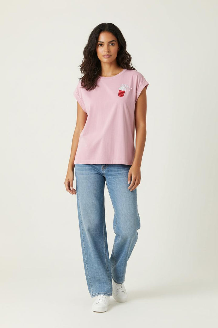 T-shirt rose - Taille S/36 de la marque Essentiel Antwerp | PARAD46631 - Vendu par Paradigme - Image 1