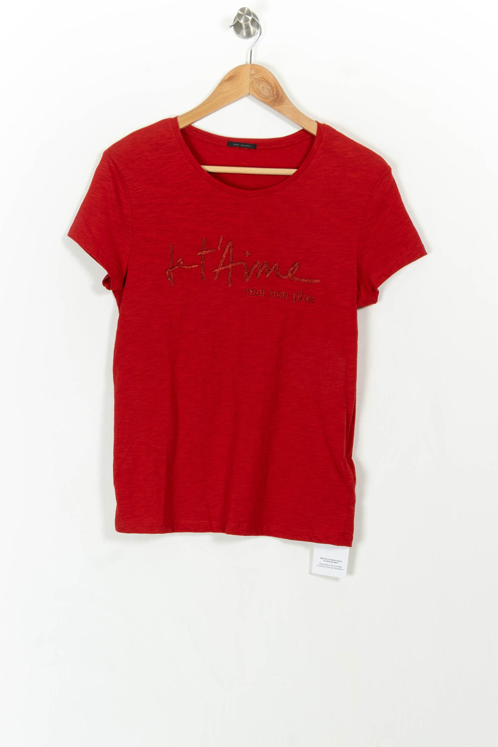 T-shirt rouge - Taille XS/34 de la marque IKKS | PARAD46638 - Vendu par Paradigme - Image 2