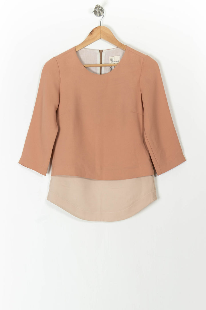 Blouse rose et blanche - Taille S/36 de la marque Stella Forest | PARAD46645 - Vendu par Paradigme - Image 2