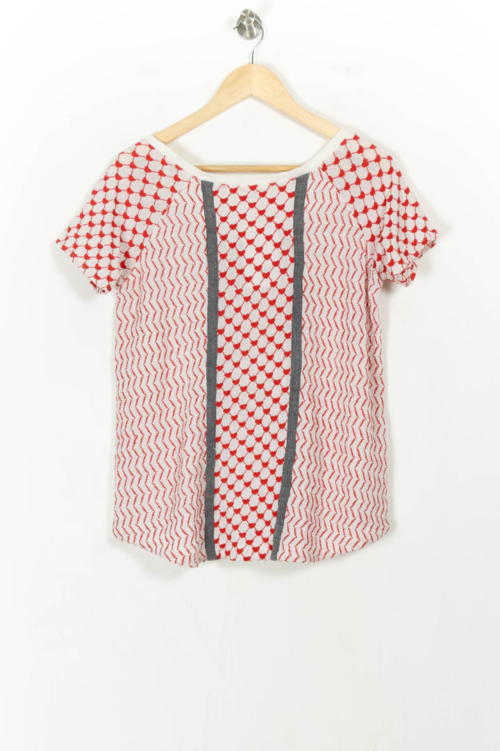 Blouse blanche et rouge - Taille S/36 de la marque Manoush | PARAD46648 - Vendu par Paradigme - Image 4