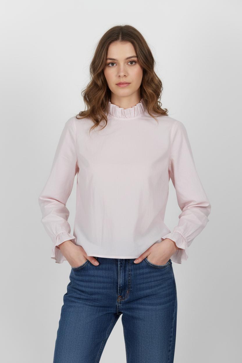 Chemise rose - Taille M/38 de la marque Sandro | PARAD46653 - Vendu par Paradigme - Image 1