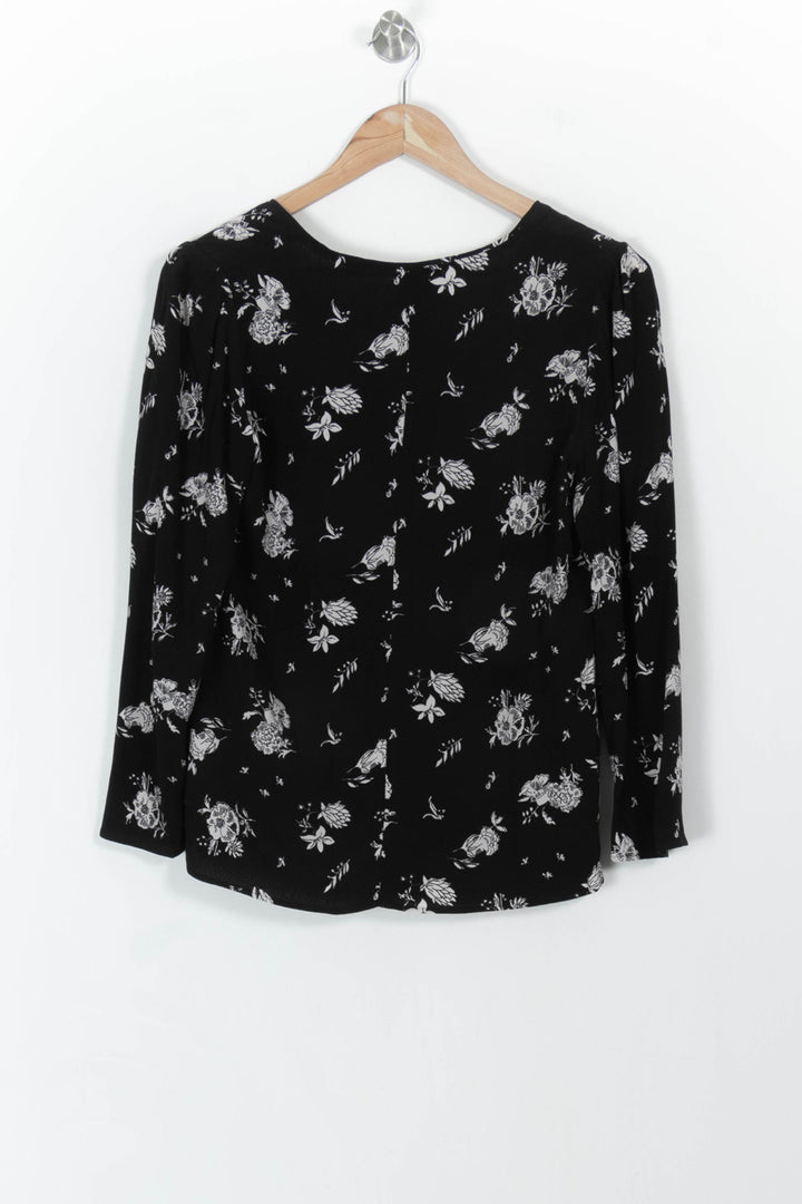 Blouse noire à motifs - Taille S/36 de la marque Pablo | PARAD46659 - Vendu par Paradigme - Image 4