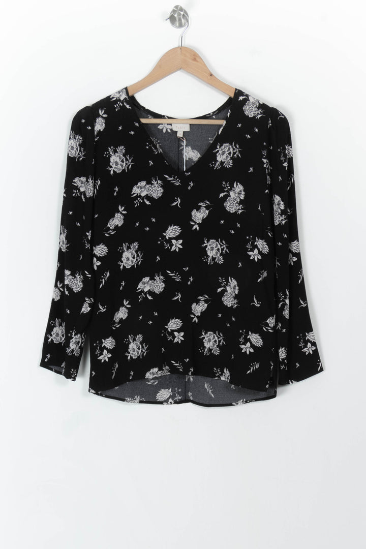Blouse noire à motifs - Taille S/36 de la marque Pablo | PARAD46659 - Vendu par Paradigme - Image 2