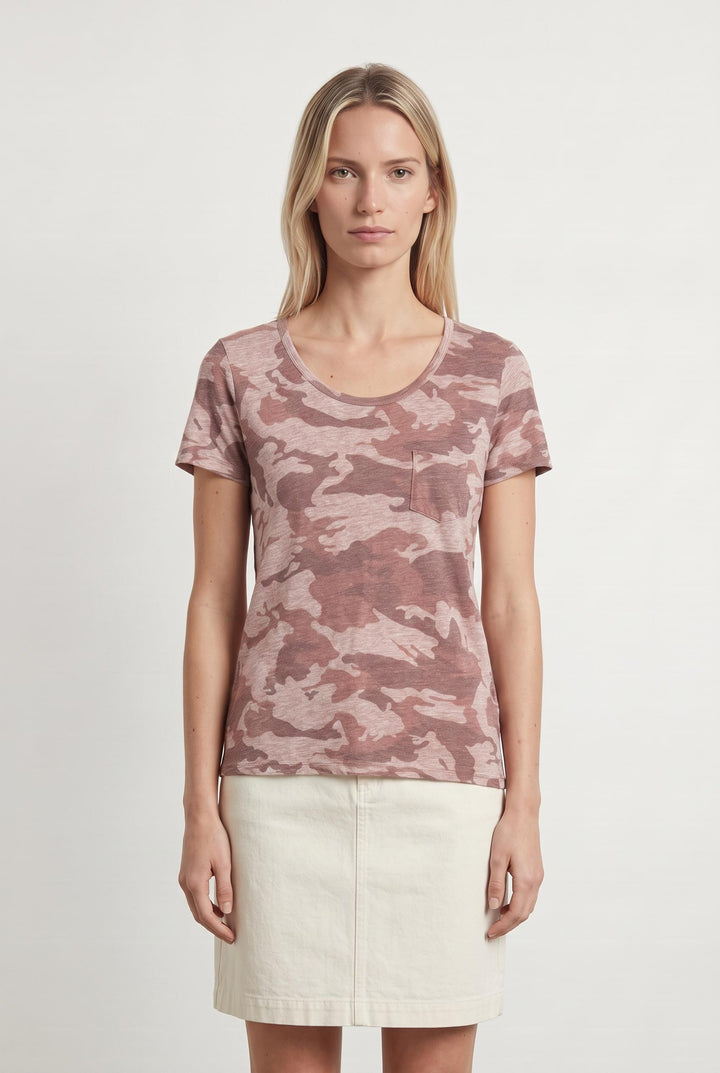 T-shirt rose militaire - Taille S/36 de la marque Zadig&Voltaire | PARAD46662 - Vendu par Paradigme - Image 1