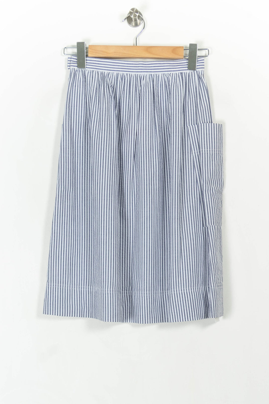 Jupe bleue rayée - Taille XS/34 de la marque Comptoir des Cotonniers | PARAD46664 - Vendu par Paradigme - Image 4
