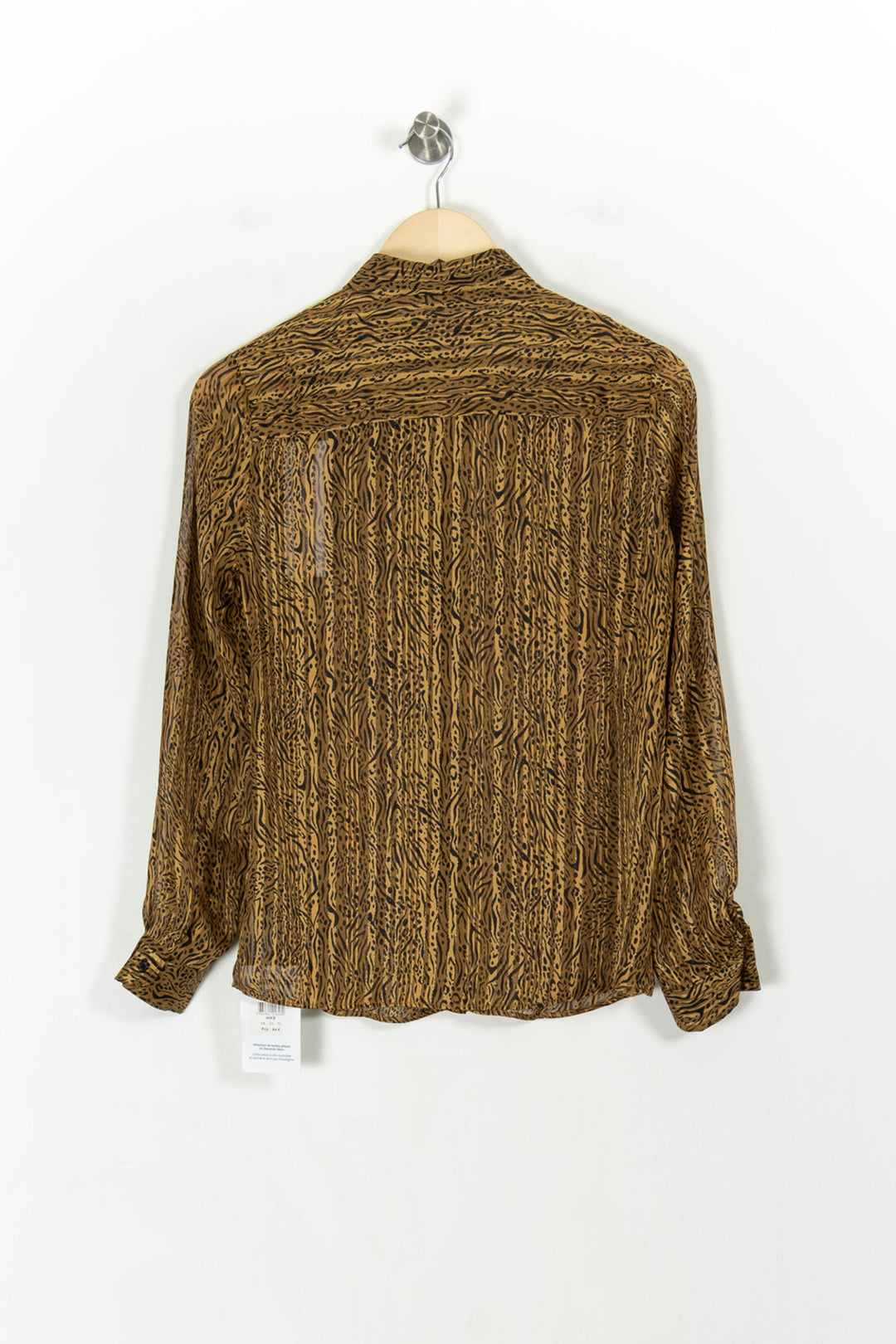 Chemise jaune à motifs - Taille XS/34 de la marque IKKS | PARAD46667 - Vendu par Paradigme - Image 4