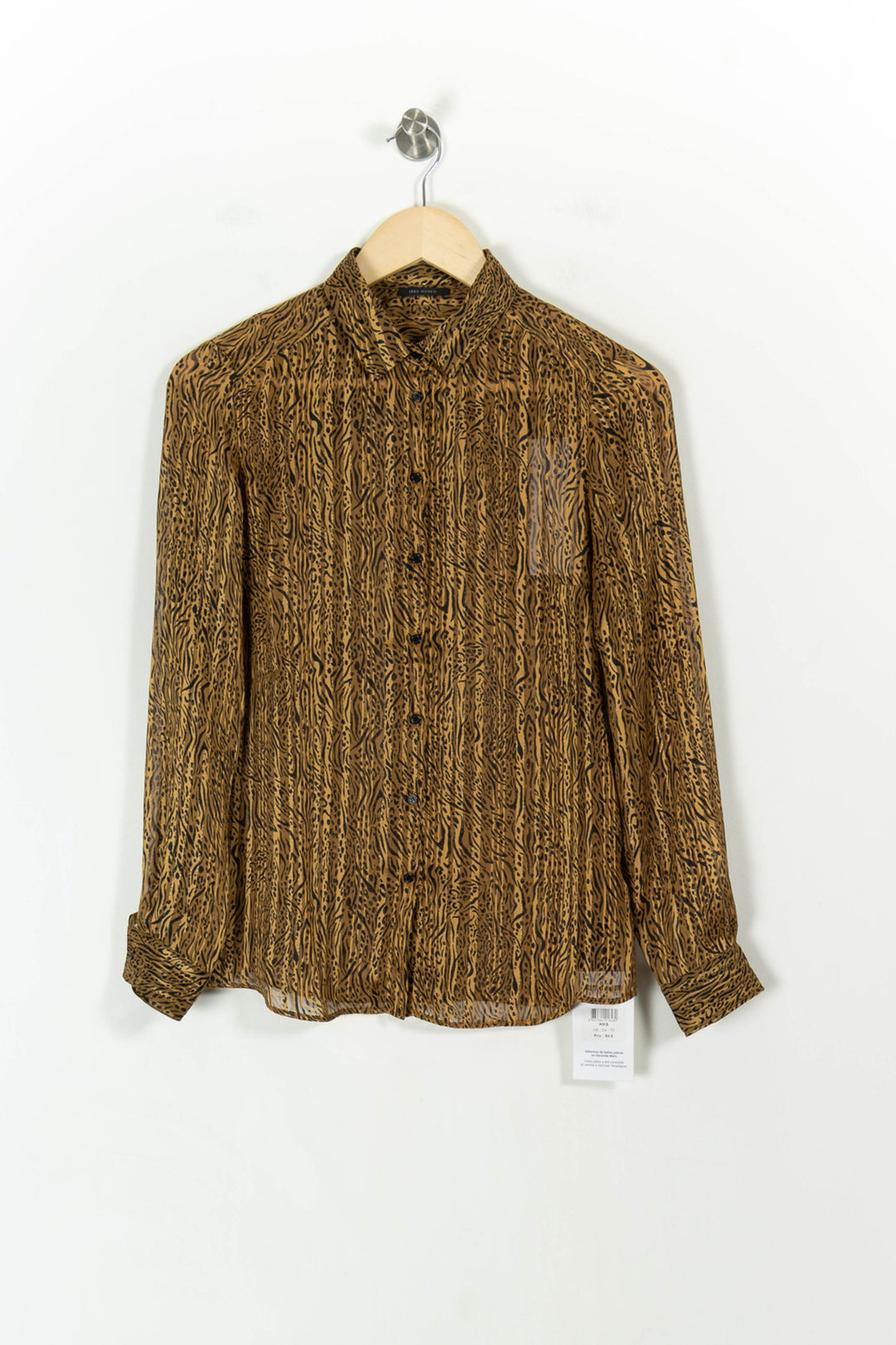 Chemise jaune à motifs - Taille XS/34 de la marque IKKS | PARAD46667 - Vendu par Paradigme - Image 2