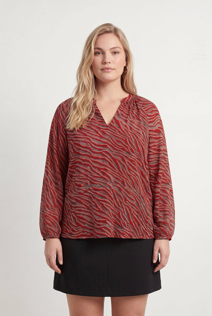 Blouse rouge - Taille XXL/44 de la marque One Step | PARAD46672 - Vendu par Paradigme - Image 1