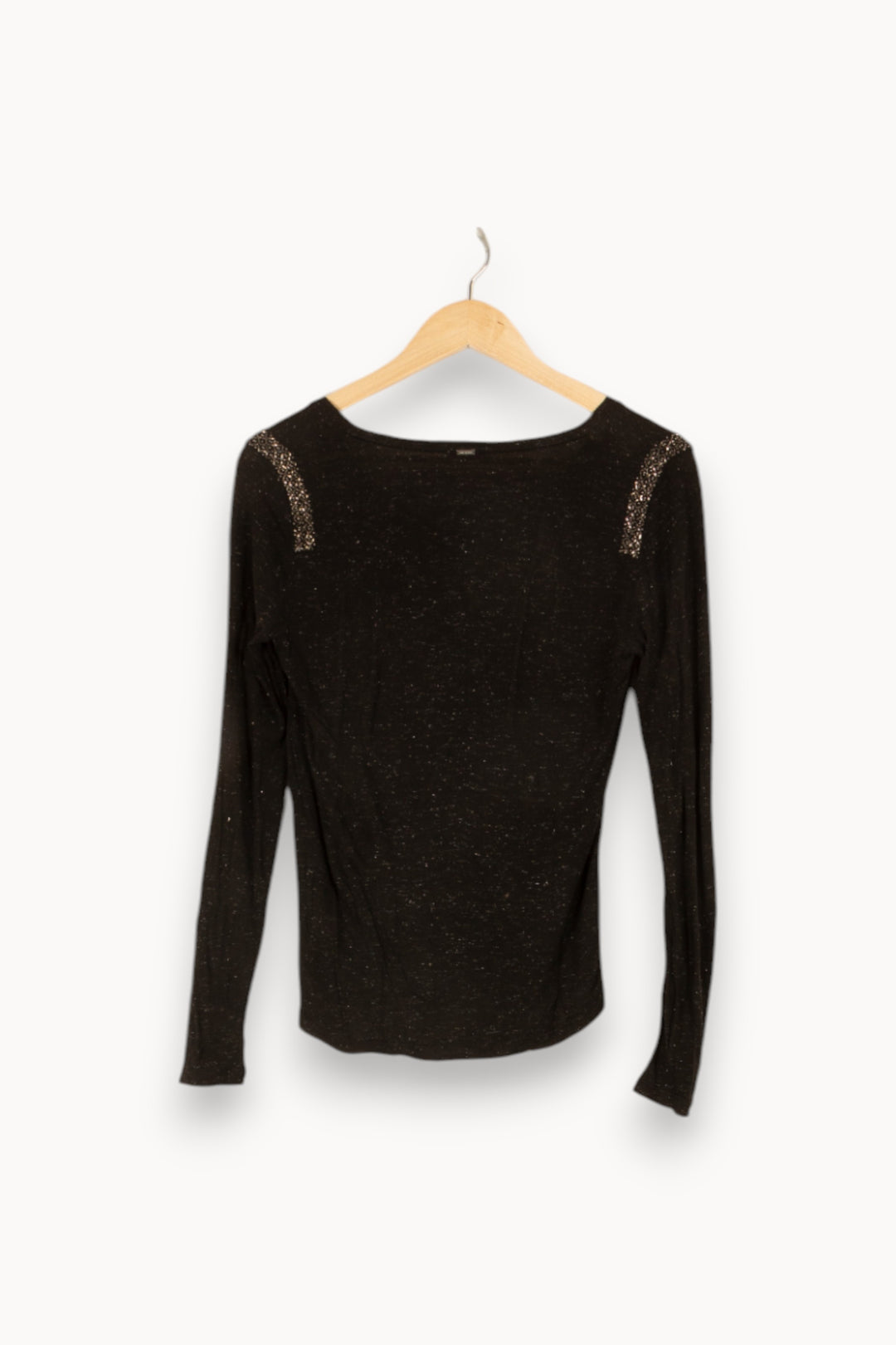 T-shirt manches longues noir - Taille S/36 de la marque IKKS | PARAD46680 - Vendu par Paradigme - Image 3