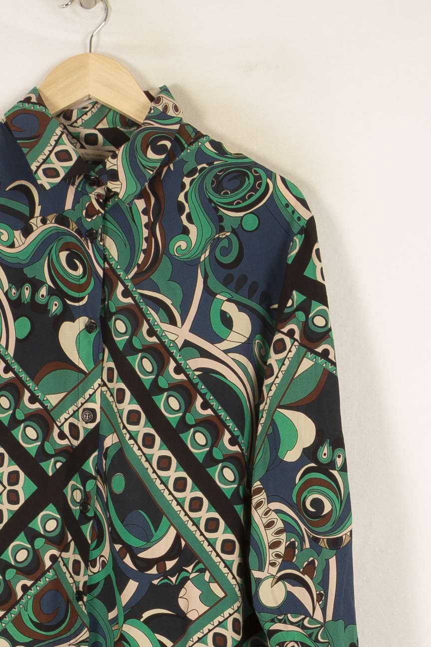 Chemise verte à motifs - Taille XL/42 de la marque La Fée Maraboutée | PARAD46691 - Vendu par Paradigme - Image 2