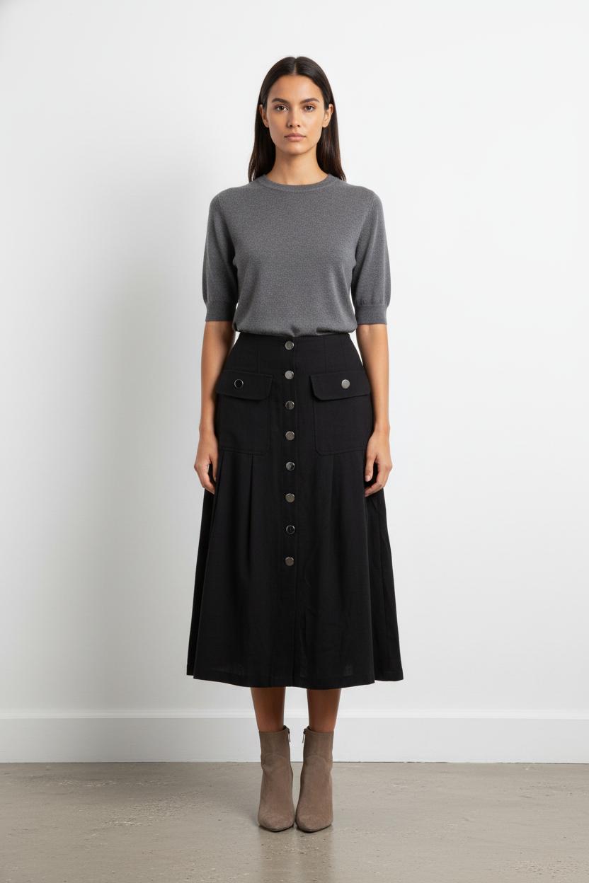 Jupe bleue foncée - Taille S/36