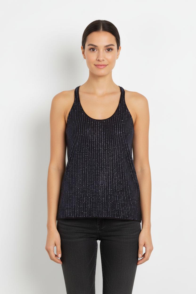 Débardeur à strass bleu - Taille S/36