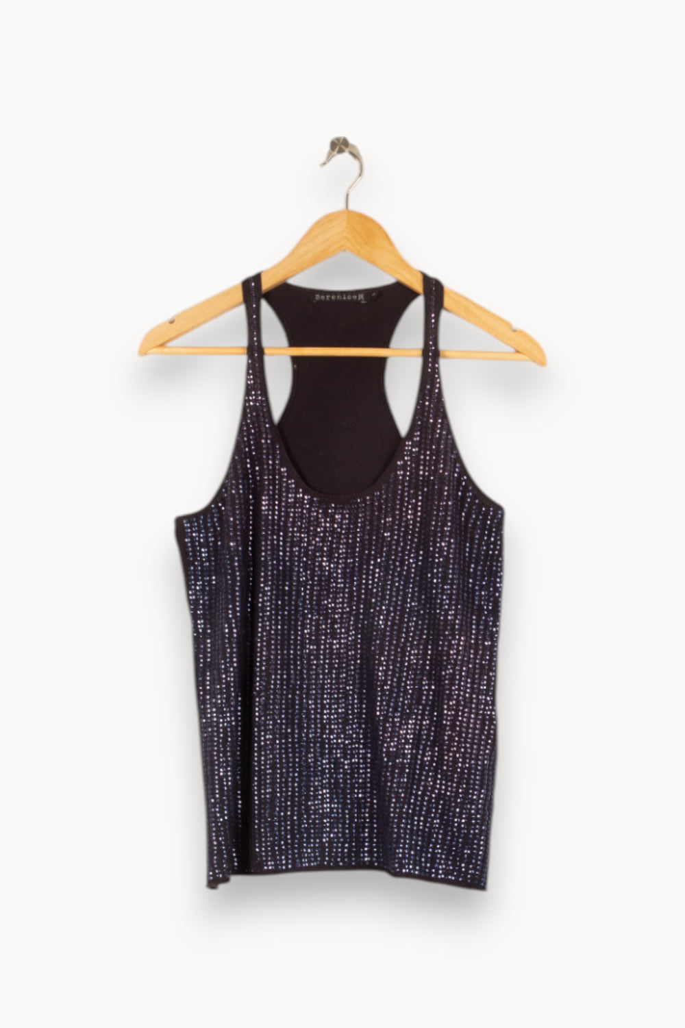 Débardeur à strass bleu - Taille S/36 de la marque Bérénice | PARAD46741 - Vendu par Paradigme - Image 1