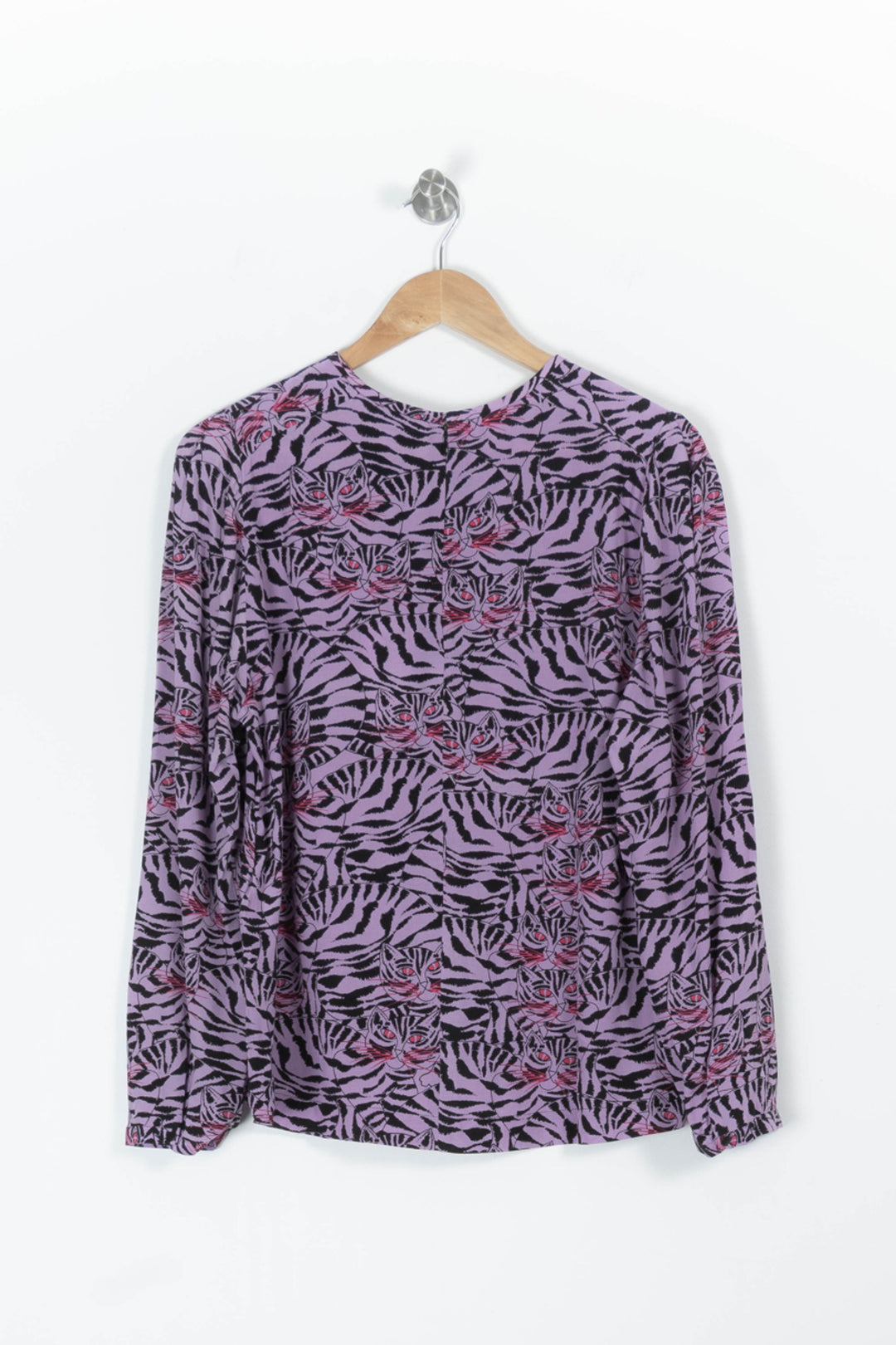 Blouse violette à motifs - Taille M/38 de la marque Bimba y Lola | PARAD46745 - Vendu par Paradigme - Image 4
