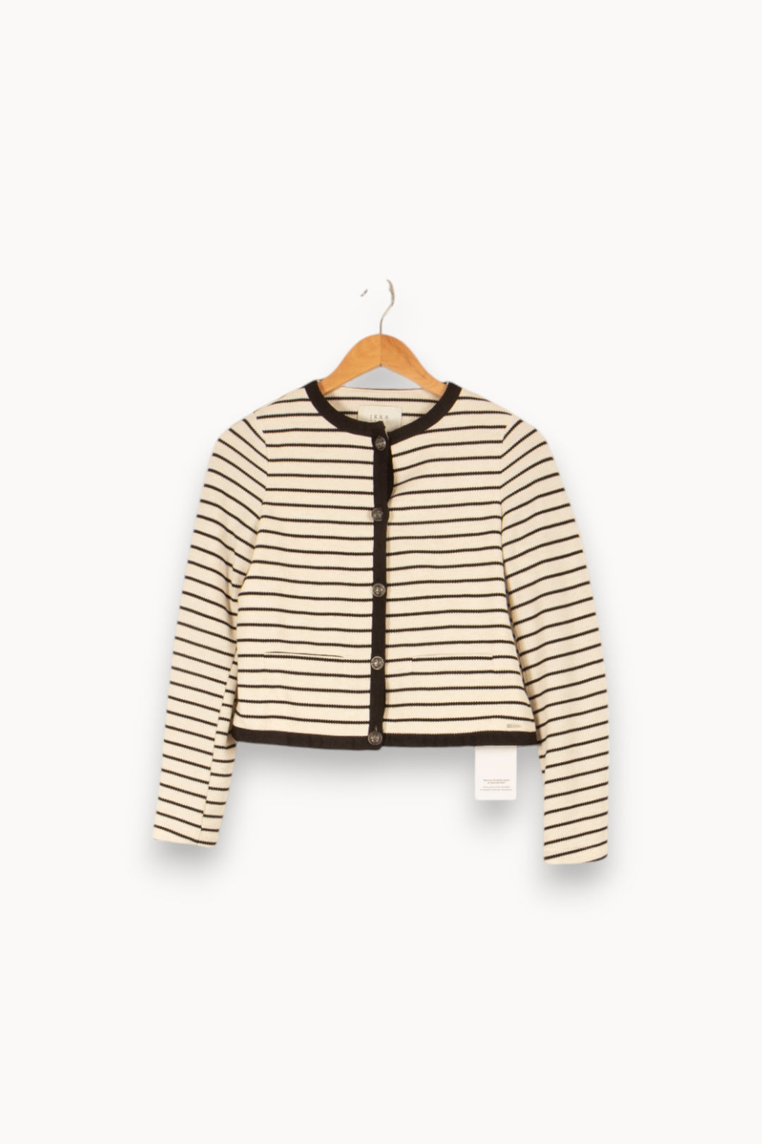 Veste blanche rayée - Taille XS/34 de la marque IKKS | PARAD46747 - Vendu par Paradigme - Image 1