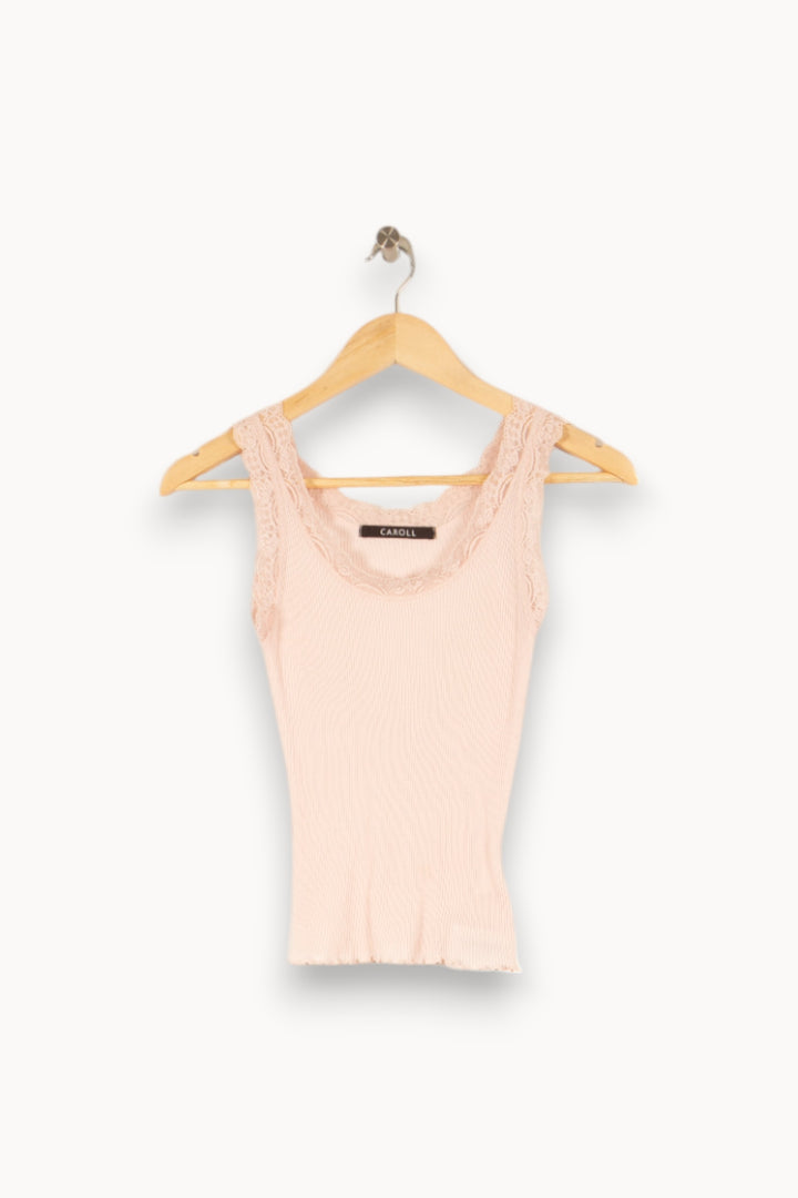 Débardeur rose - Taille S/36 de la marque Caroll | PARAD46759 - Vendu par Paradigme - Image 1