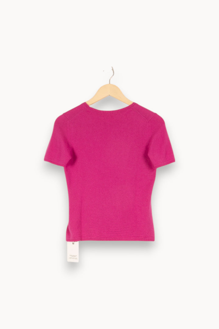 Pull rose foncé - Taille S/36 de la marque Eric Bompard | PARAD46760 - Vendu par Paradigme - Image 3