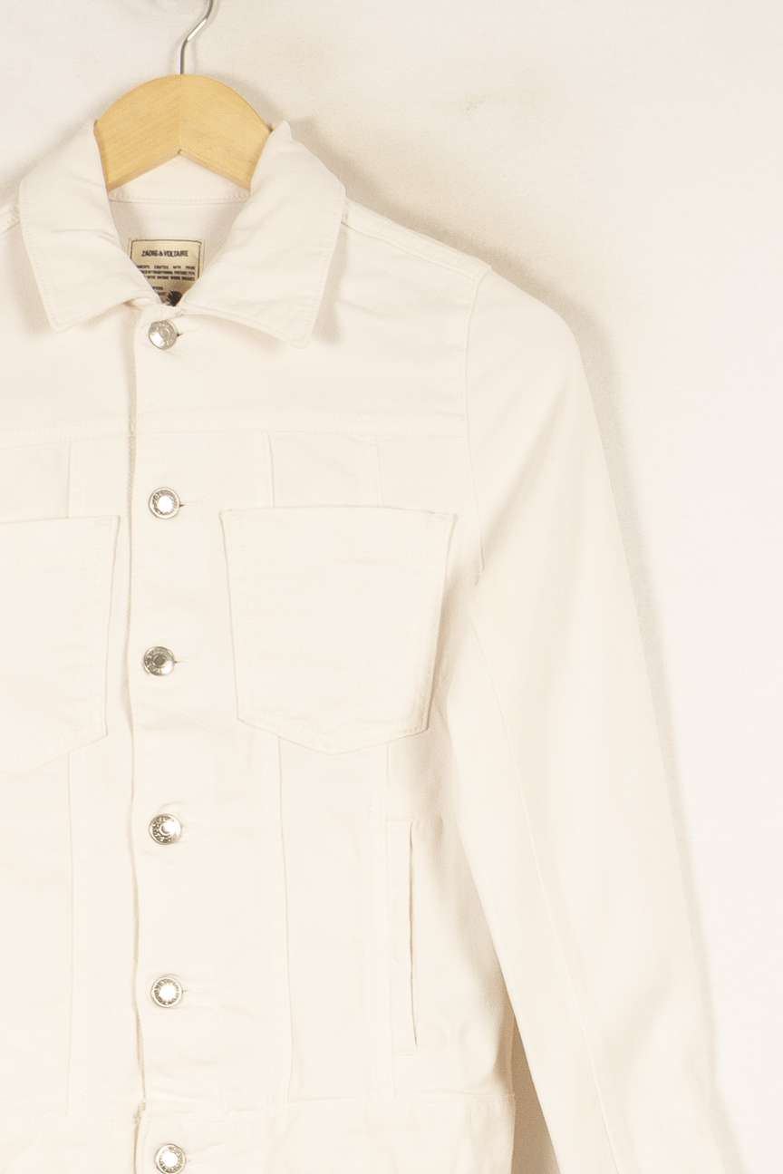 Veste en jean blanche - Taille XS/34 de la marque Zadig&Voltaire | PARAD46772 - Vendu par Paradigme - Image 2
