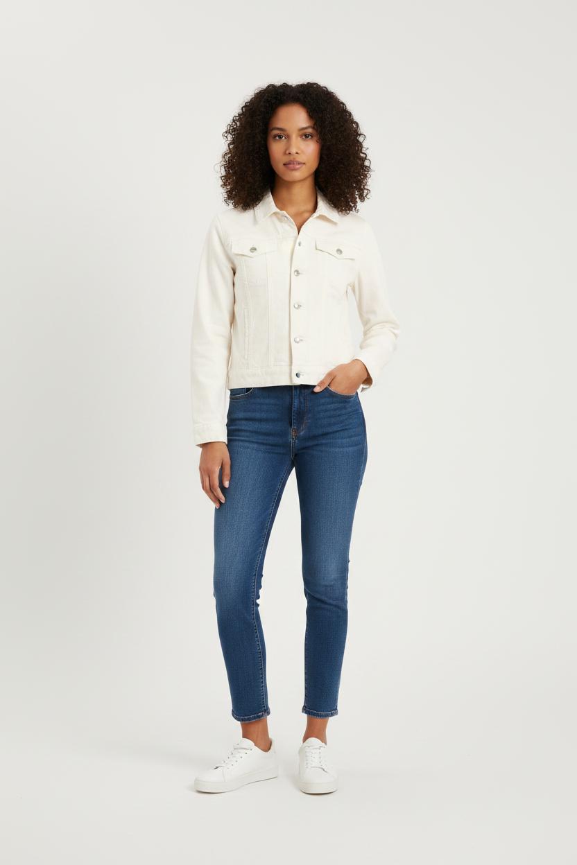 Veste en jean blanche - Taille XS/34