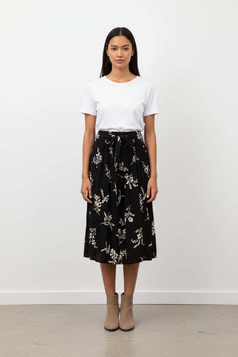 Jupe noire à motifs - Taille XS/34