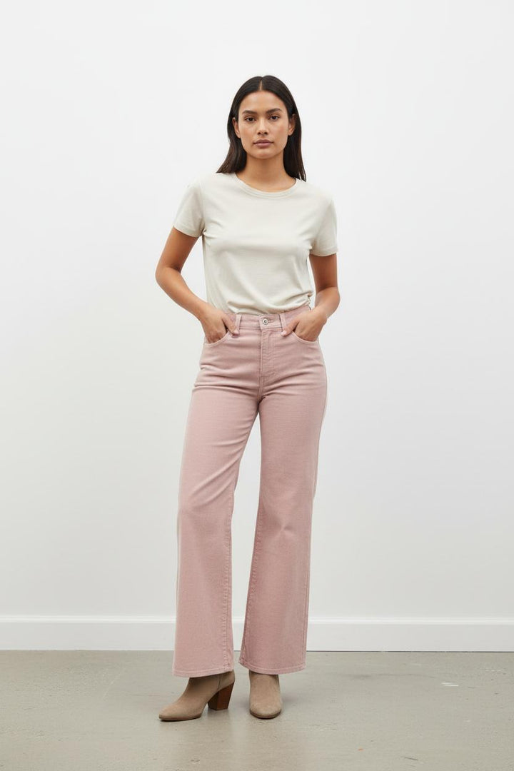 Pantalon côtelé violet/rose - Taille S/36