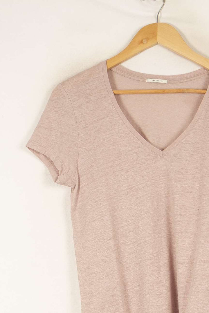 T-shirt rose - Taille M/38 de la marque IKKS | PARAD46787 - Vendu par Paradigme - Image 2