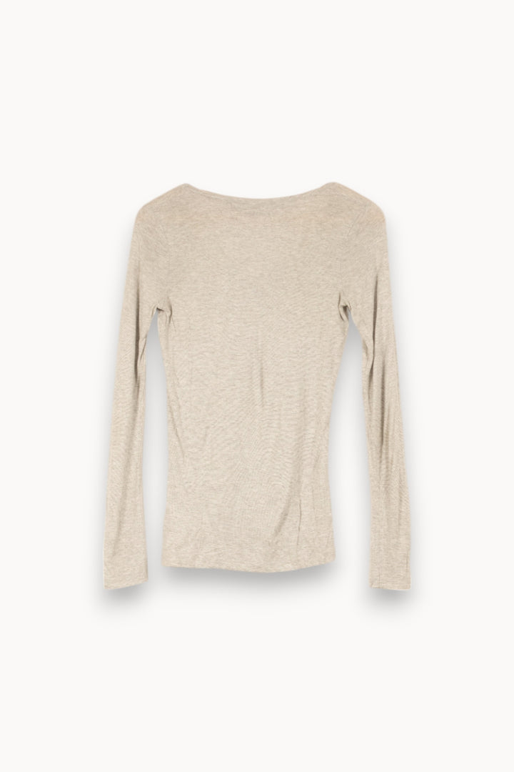 T-shirt manches longues gris - Taille S/36 de la marque IKKS | PARAD46793 - Vendu par Paradigme - Image 3