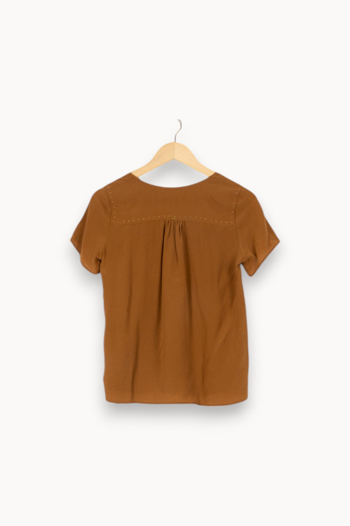 Top marron - Taille S/36 de la marque IKKS | PARAD46797 - Vendu par Paradigme - Image 3
