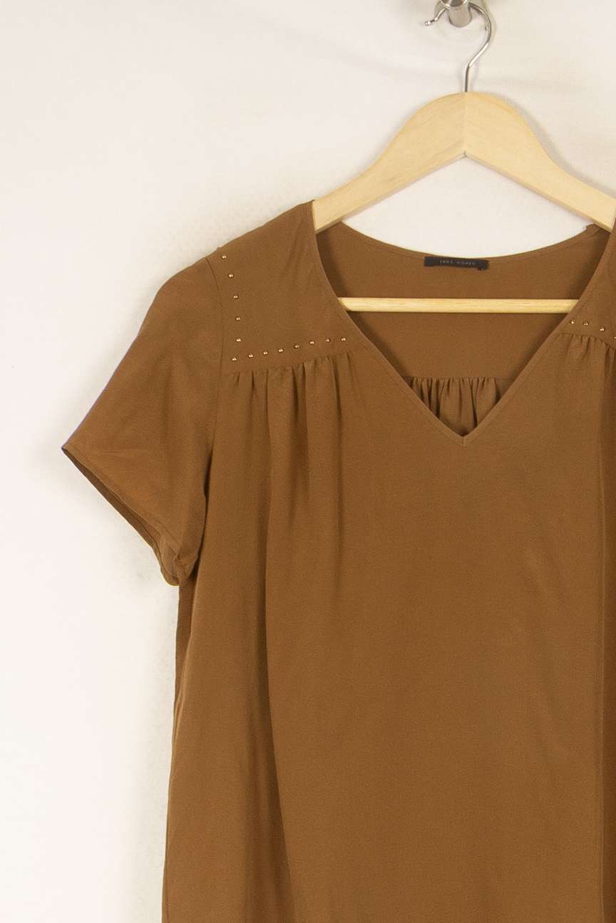 Top marron - Taille S/36 de la marque IKKS | PARAD46797 - Vendu par Paradigme - Image 2