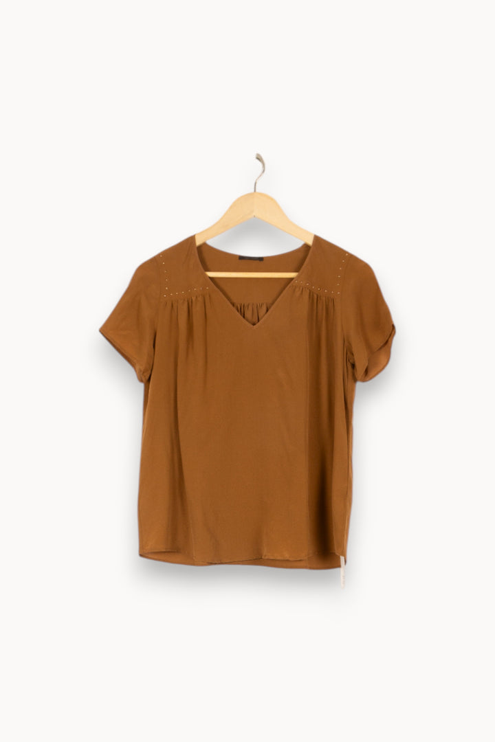 Top marron - Taille S/36 de la marque IKKS | PARAD46797 - Vendu par Paradigme - Image 1
