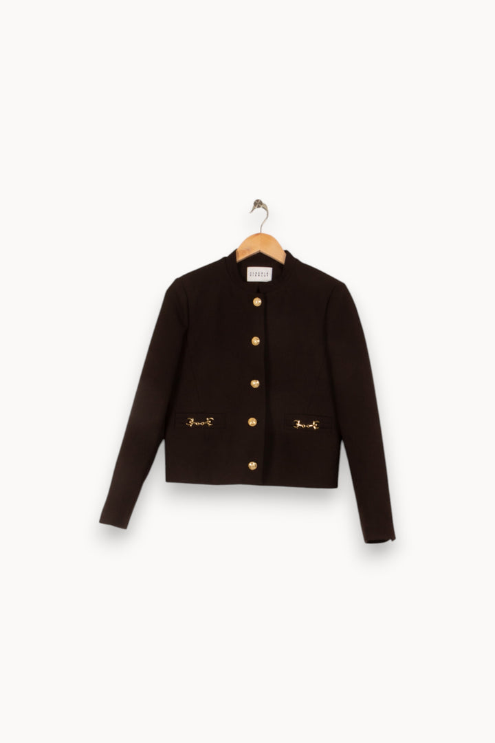 Veste noire - Taille M/38 de la marque Claudie Pierlot | PARAD46804 - Vendu par Paradigme - Image 1