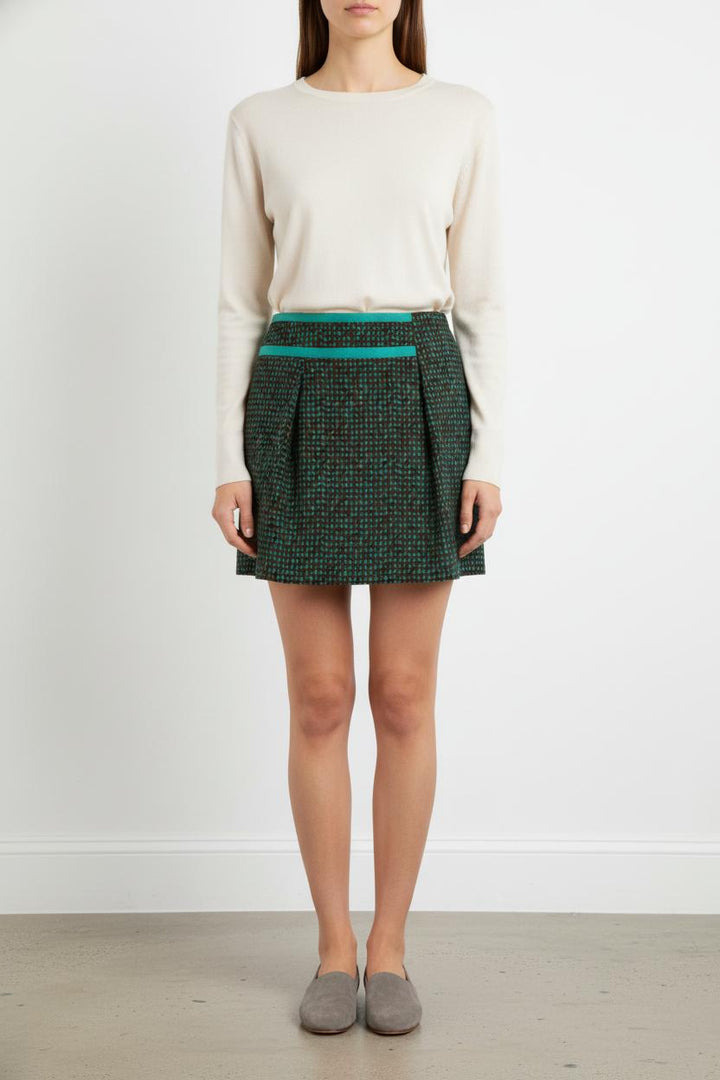 Jupe verte à motifs - Taille L/40