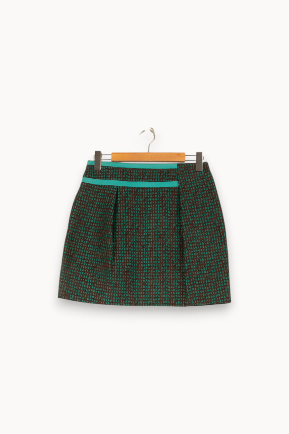 Jupe verte à motifs - Taille L/40 de la marque Tara Jarmon | PARAD46809 - Vendu par Paradigme - Image 1