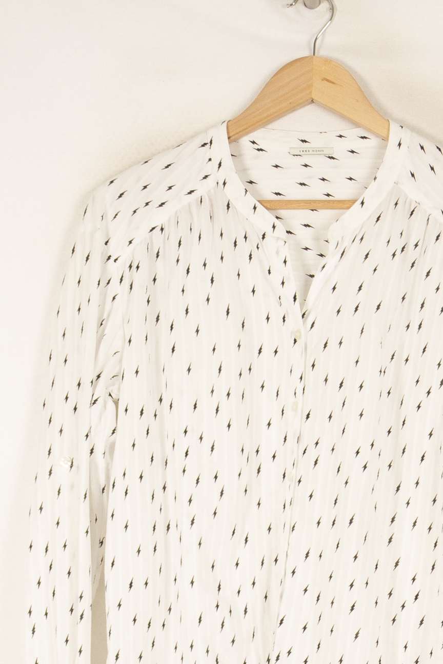 Chemise blanche avec éclairs - Taille S/36 de la marque IKKS | PARAD46835 - Vendu par Paradigme - Image 2