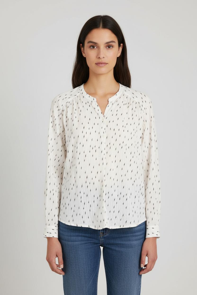 Chemise blanche avec éclairs - Taille S/36
