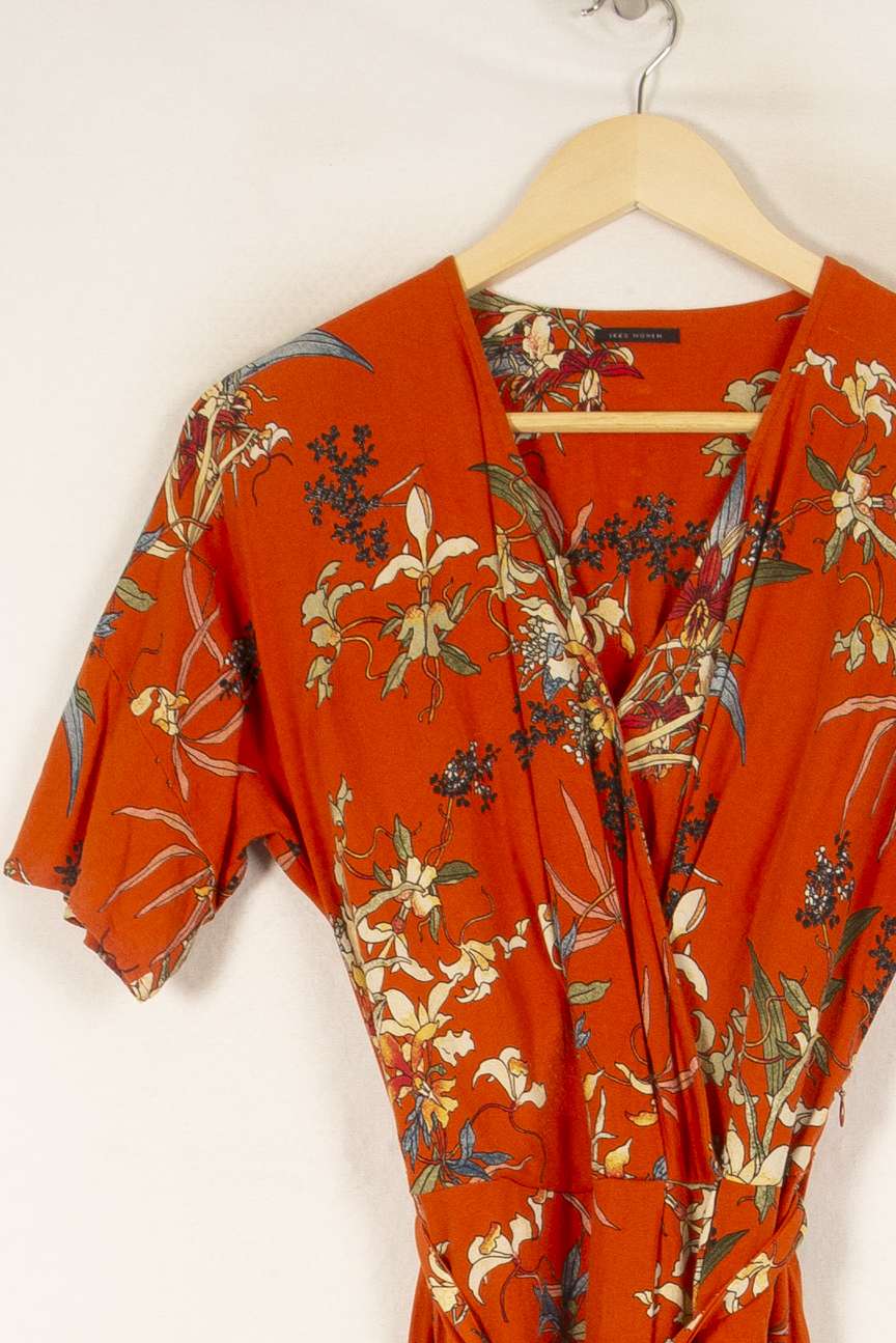 Robe orange à motifs - Taille M/38 de la marque IKKS | PARAD46837 - Vendu par Paradigme - Image 2