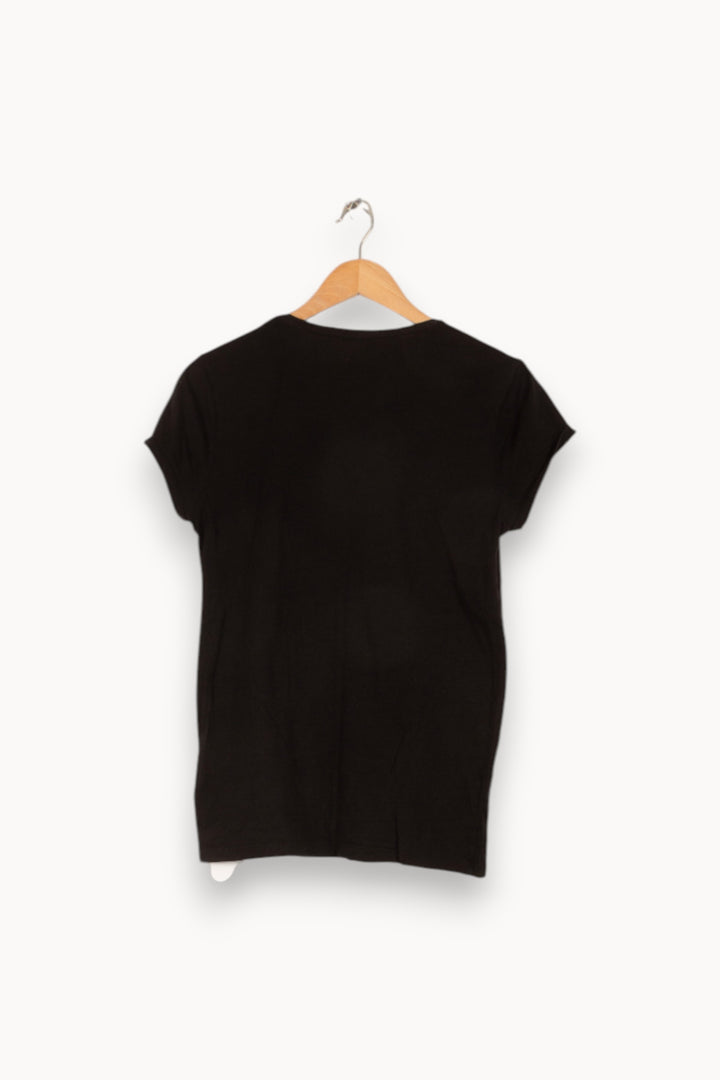 T-shirt noir avec sequins dorés - Taille M/38 de la marque IKKS | PARAD46847 - Vendu par Paradigme - Image 3