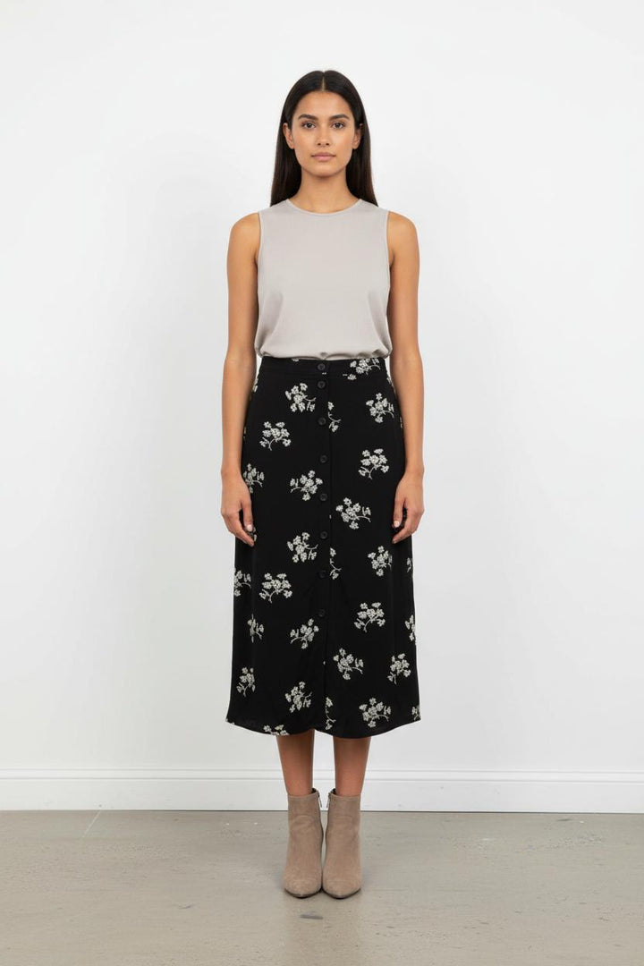 Jupe noire à motif - Taille S/36